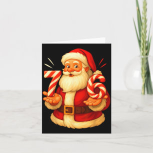 Santa 67 Candy Cane Six Seven Santa Claus Funny Ch Card
