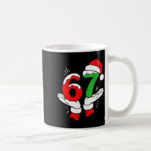Santa 67 Christmas Funny Six Seven Meme 6 7 Meme  Coffee Mug