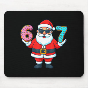 Santa 67 Donut Meme Funny Christmas Holiday Mouse Pad