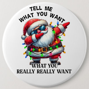Santa 6 Cm Round Badge