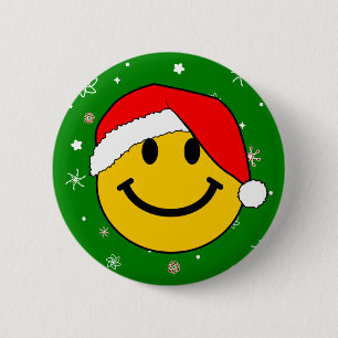 Santa 6 Cm Round Badge