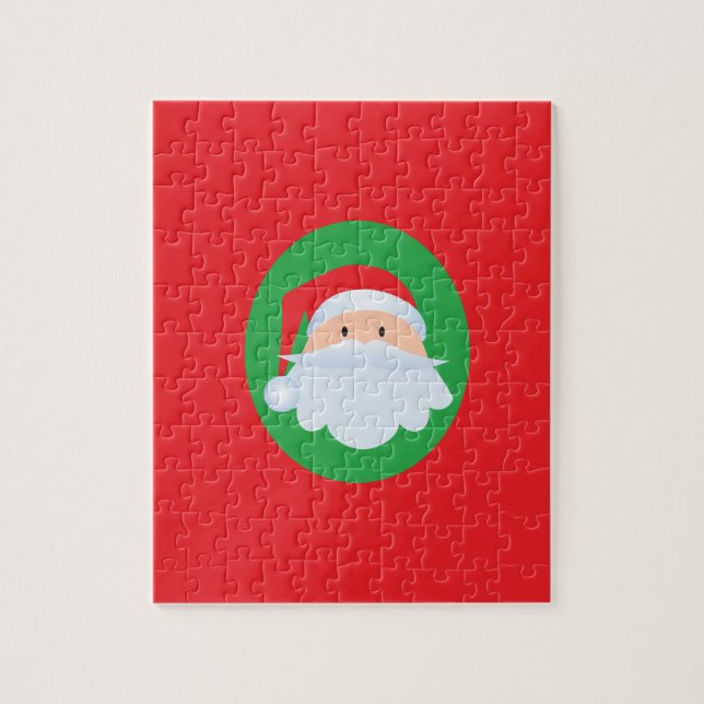 Santa 8x10 Photo Puzzle with Gift Box (Vertical)