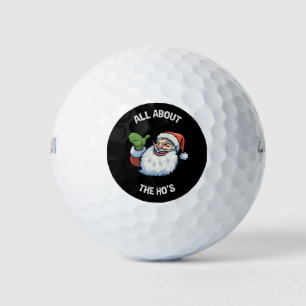 Santa About the Ho's Golf Balls