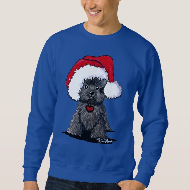 Santa Affenpinscher Sweatshirt (Front)