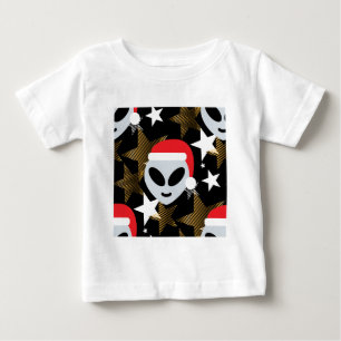 santa alien emoji baby T-Shirt