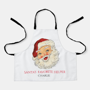 Santa All-Over Print Apron for Kids