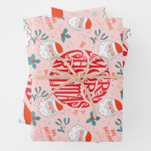 Santa all over print Joyful Greetings collection