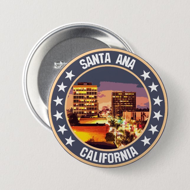 Santa Ana                                          7.5 Cm Round Badge (Front & Back)