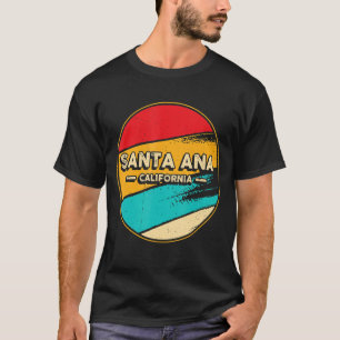 Santa Ana California Retro Vintage Sunset Us State T-Shirt
