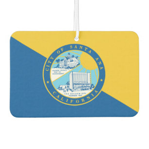 Santa Ana city flag Car Air Freshener