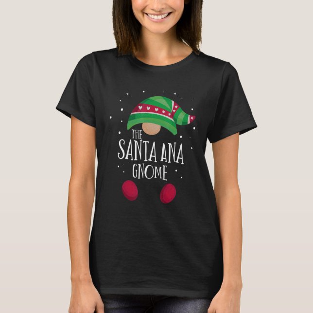 Santa Ana Gnome Family Matching Christmas Pajamas T-Shirt (Front)