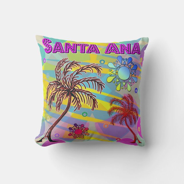 Santa Ana Happy and Hope Pillow (Front)