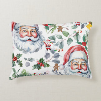 Santa and a Christmas cover Decorative Cushion