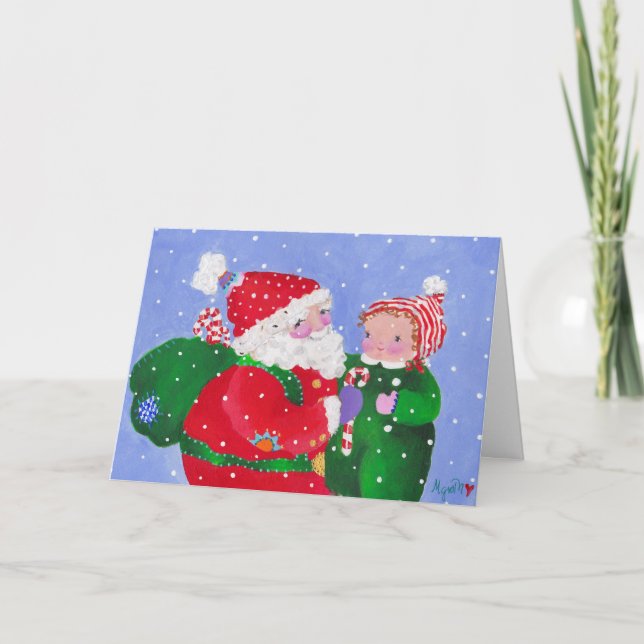 Santa and Child  card (Front)