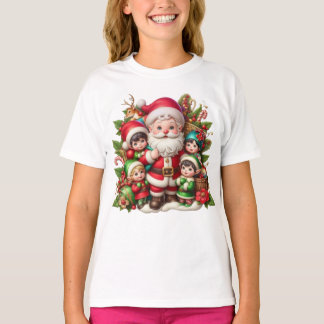 Santa and children  T-Shirt