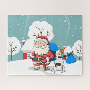 Santa and Dog Jigsaw Puzzle