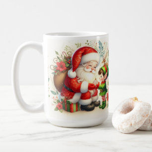 Santa And Elf 1 Coffee Mug