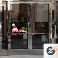 Santa and Elf Cute and funny Christmas Cartoon Cha