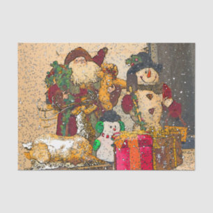 SANTA AND FRIENDS TISSUE PAPER