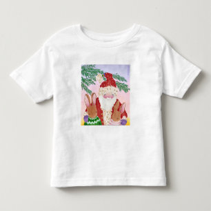 Santa and furry friends tee