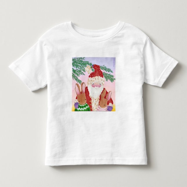 Santa and furry friends tee (Front)