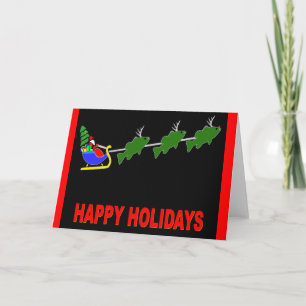 Santa and his "Bass Deer" Card