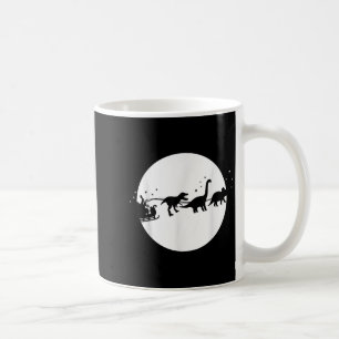 Santa And His Dinosaur Sleigh Ride, T-rexmas, Boys Coffee Mug