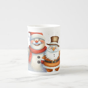 Santa and his Frosty Buddy Coffee Mug