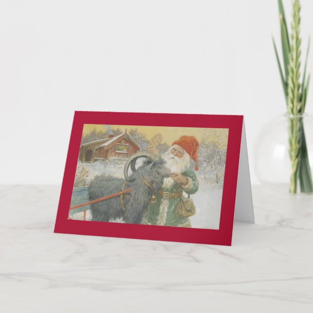 Santa and his Sleigh Holiday Card (Front)