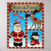 Santa and his Winter Friends