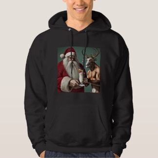 Santa and Krampus Christmas Hoodie