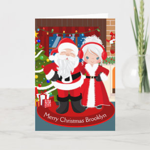 Santa and Mrs. Claus Holiday Card