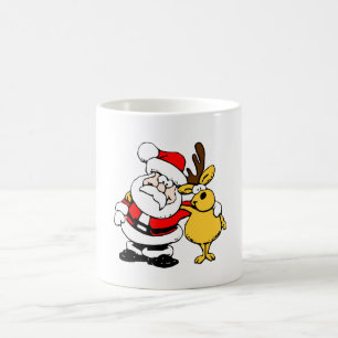 Santa and Reindeer Mug