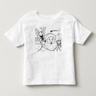 Santa and Reindeer Selfie T-shirt