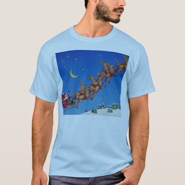 Santa and Reindeer Shirt (Front)