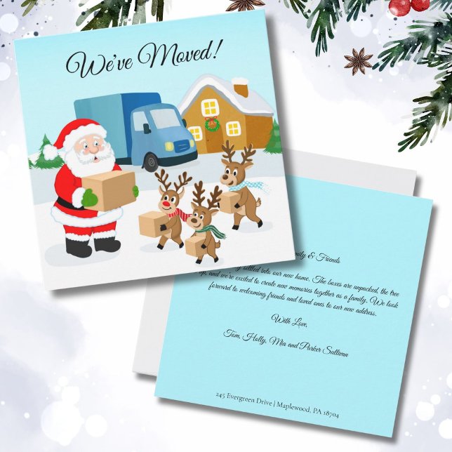 Santa and Reindeer We've Move Announcement  (Creator Uploaded)