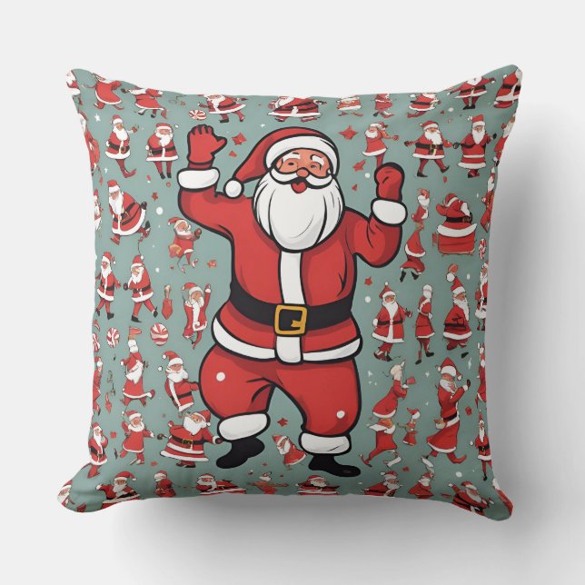 Santa and Reindeers Cushion (Front)