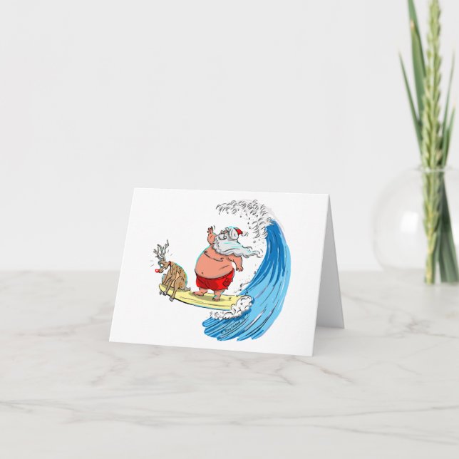 saNtA aNd RuDoLf Holiday Card (Front)