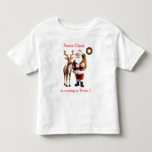Santa and Rudolf the red nosed reindeer Toddler T-Shirt