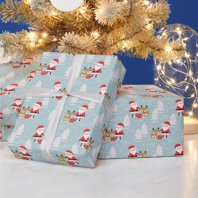 Santa and Rudolph Wrapping Paper (Holidays)