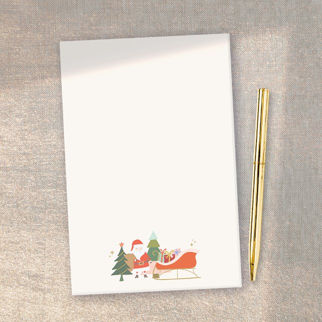 Santa and Sleigh Christmas Post-it Notes (Creator Uploaded)