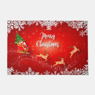 Santa and Sleigh Doormat