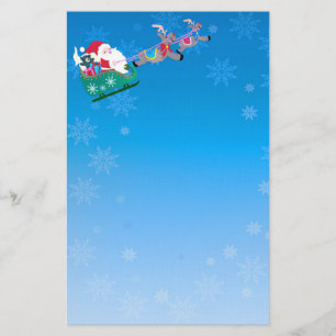 Santa and Sleigh Stationery