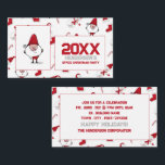 Santa and Snowman, Christmas Party Ticket Enclosure Card<br><div class="desc">Santa and Snowman,  Christmas Party Ticket by The Business Card Store. Great for all kinds of festive events. Christmas Dinners,  Office Parties,  Restaurant Events,  Weddings,  Birthdays.</div>