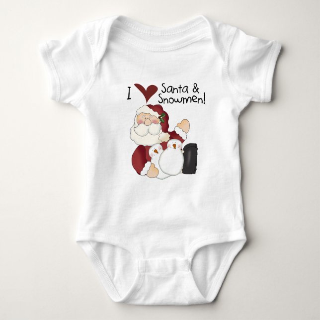 Santa and Snowmen T-shirts and Gifts (Front)
