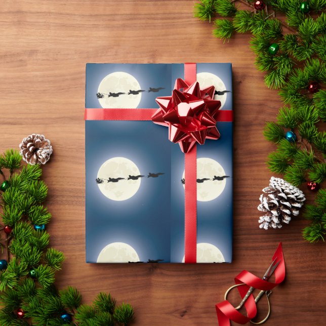 Santa and Super Hornets F/A-18 Jets Christmas Wrapping Paper (Holiday Gift)