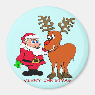Santa and T-Shirts & Gifts Magnet