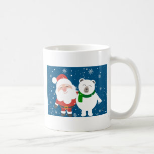 Santa and the Bear Coffee Mug