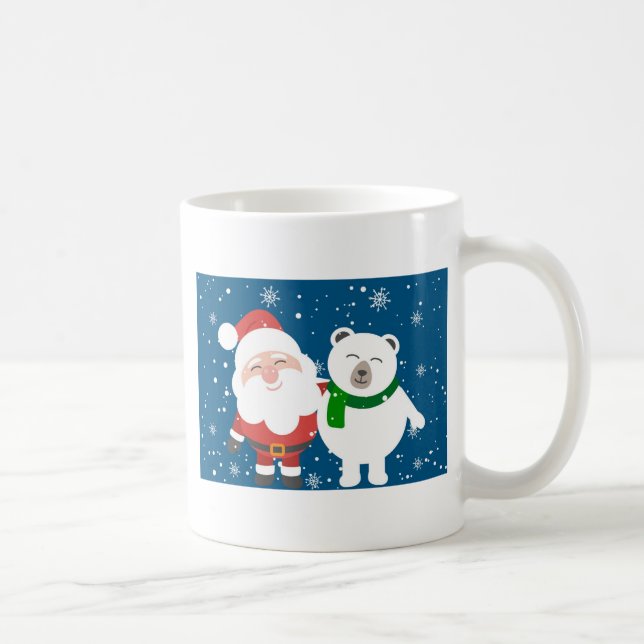 Santa and the Bear Coffee Mug (Right)