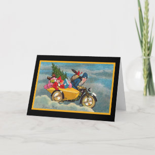 Santa and the Sidecar Holiday Card